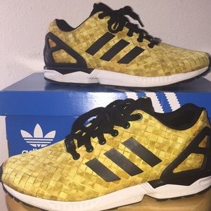 Gold Adidas ZX Flux Torsion 8.5